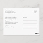 Eenvoudige feestdagen Gnomes kerstgroeten Briefkaart (Achterkant)