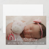 Eenvoudige feestelijke foto met feestelijke kerst (Voorkant / Achterkant)