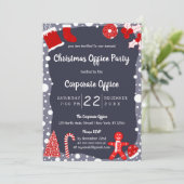 Eenvoudige feestelijke illustraties Kantoor kerst Kaart (Staand voorkant)