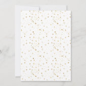 Eenvoudige feestelijke kerstfeest uitnodiging (Achterkant)