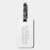 Eenvoudige fiets met bloemen, speciaal gepersonali bagagelabel (Achterkant verticaal)