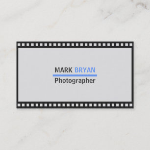 Eenvoudige filmstrip achtergrond voor fotograaf visitekaartje