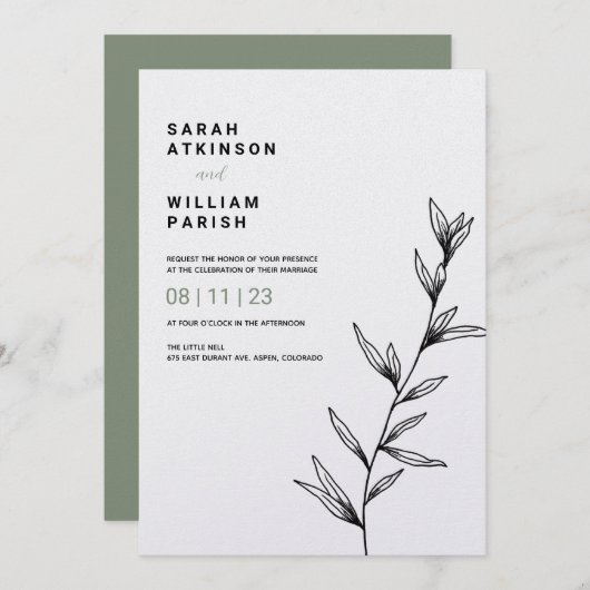 Eenvoudige finale-weddenschap kaart (Voorkant / Achterkant)