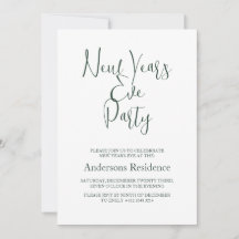 Eenvoudige fles groene oudejaarsfeest