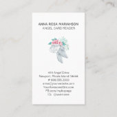 *~* Eenvoudige Floral Bouquet Angel Wing Visitekaartje (Achterkant)