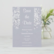 Eenvoudige Floral Bouquet Wedding Save the Date