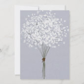 Eenvoudige Floral Bouquet Wedding Save the Date (Achterkant)