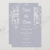 Eenvoudige Floral Bouquet Wedding Save the Date (Voorkant / Achterkant)