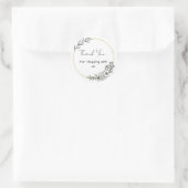 Eenvoudige floral business stickers (Tas)