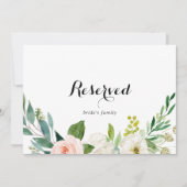 Eenvoudige Floral Green Foliage Weddenschap Gerese (Voorkant)