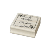 Eenvoudige Floral Handgemaakt, Aangepast Rubberstempel (Stempel)