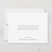 Eenvoudige Floral Hartelijk dank Bedankkaart (Achterkant)