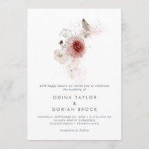 Eenvoudige Floral het huwelijk van