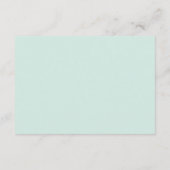 Eenvoudige Floral minimalistische bruiloft Informatiekaartje (Achterkant)