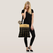 Eenvoudige Floral Monogramed Canvas tas (Op model)