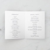 Eenvoudige Floral Mountain Folded Wedding Programma (Binnen)
