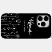 Eenvoudige Floral Nana Aangepaste Titel Case-Mate iPhone Case (Achterkant (horizontaal))