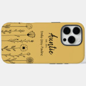 Eenvoudige Floral Nana Aangepaste Titel Case-Mate iPhone Case (Achterkant (horizontaal))