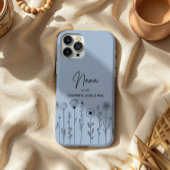 Eenvoudige Floral Nana Aangepaste Titel Case-Mate iPhone Case