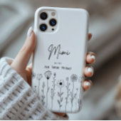 Eenvoudige Floral Nana Aangepaste Titel Case-Mate iPhone Case