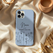 Eenvoudige Floral Nana Aangepaste Titel Case-Mate iPhone Case