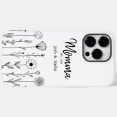 Eenvoudige Floral Nana Aangepaste Titel Case-Mate iPhone Case (Achterkant (horizontaal))