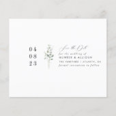 Eenvoudige Floral sparen de Datum (Voorkant)