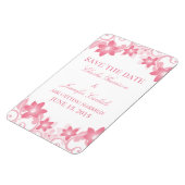 Eenvoudige Floral sparen de Magneet van de Datum,  (Linkerzijde)