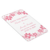 Eenvoudige Floral sparen de Magneet van de Datum,  (Rechterzijde)