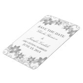 Eenvoudige Floral sparen de Magneet van de Datum,  (Linkerzijde)