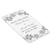 Eenvoudige Floral sparen de Magneet van de Datum,  (Rechterzijde)