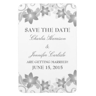 Eenvoudige Floral sparen de Magneet van de Datum, 