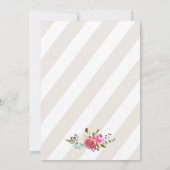 Eenvoudige Floral Waterverf Bouquet Wedding Kaart (Achterkant)