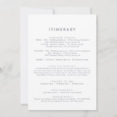 Eenvoudige Floral Weddenschap Welkomstbrief en rei (Achterkant)