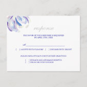 Eenvoudige Floral Wedding Menu Keuze RSVP-kaart (Voorkant)