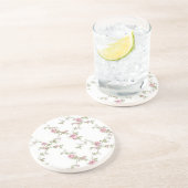 Eenvoudige Floral Zandsteen Onderzetter (Zijkant)