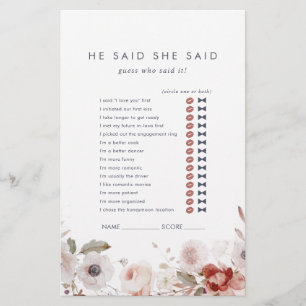 Eenvoudige Floral zei hij dat ze de game flyer zei