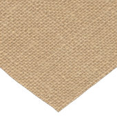 Eenvoudige florale rustige burlap textuur korte tafelloper (Hoek)