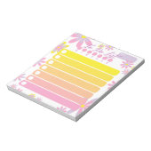  eenvoudige Florence roze Oranje geel om lijst te  Notitieblok (Linkerzijde)
