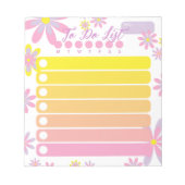  eenvoudige Florence roze Oranje geel om lijst te  Notitieblok (Voorkant)