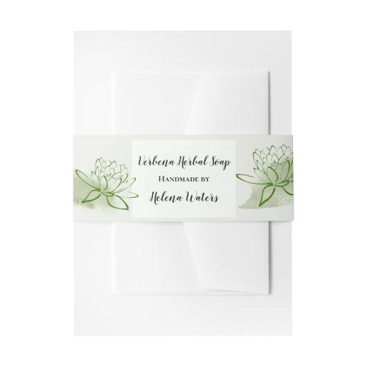 Eenvoudige Florentijnse Homemade Soap Band Wrap |  Uitnodigingen Wikkel (Voorkant Voorbeeld)