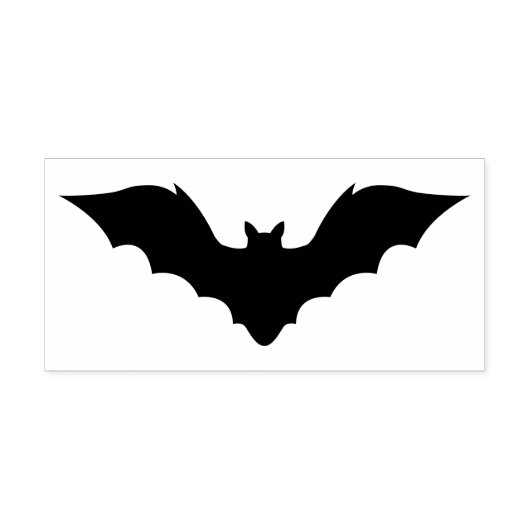 Eenvoudige Flying Bat Silhouet Vorm Rubberstempel (Afrduk)