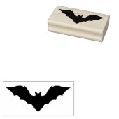 Eenvoudige Flying Bat Silhouet Vorm Rubberstempel (Gestempeld)
