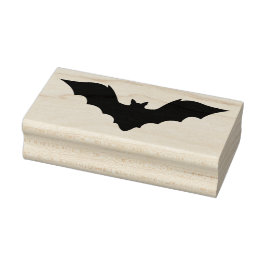 Eenvoudige Flying Bat Silhouet Vorm Rubberstempel