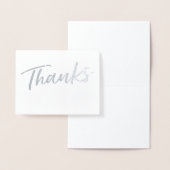 Eenvoudige Folie Bedankt Kaart | Hartelijk dank (Display)