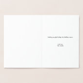 Eenvoudige Folie kerst Kaart (Binnen)