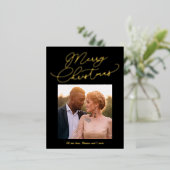 Eenvoudige Folie kerstmis Briefkaart (Staand Voorkant)