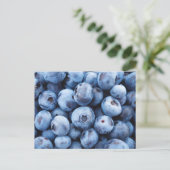 Eenvoudige Foodie Blueberry Patroon Briefkaart (Staand voorkant)