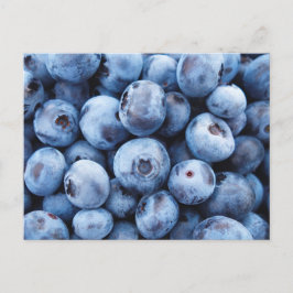 Eenvoudige Foodie Blueberry Patroon Briefkaart