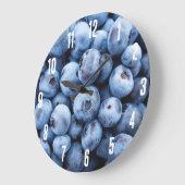 Eenvoudige Foodie Blueberry Patroon Grote Klok (Hoek)